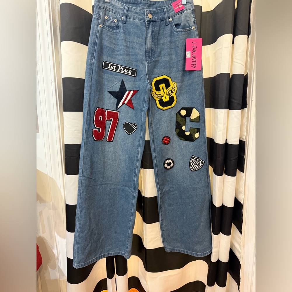 J for Justify Denim Jeans with Bold Patches